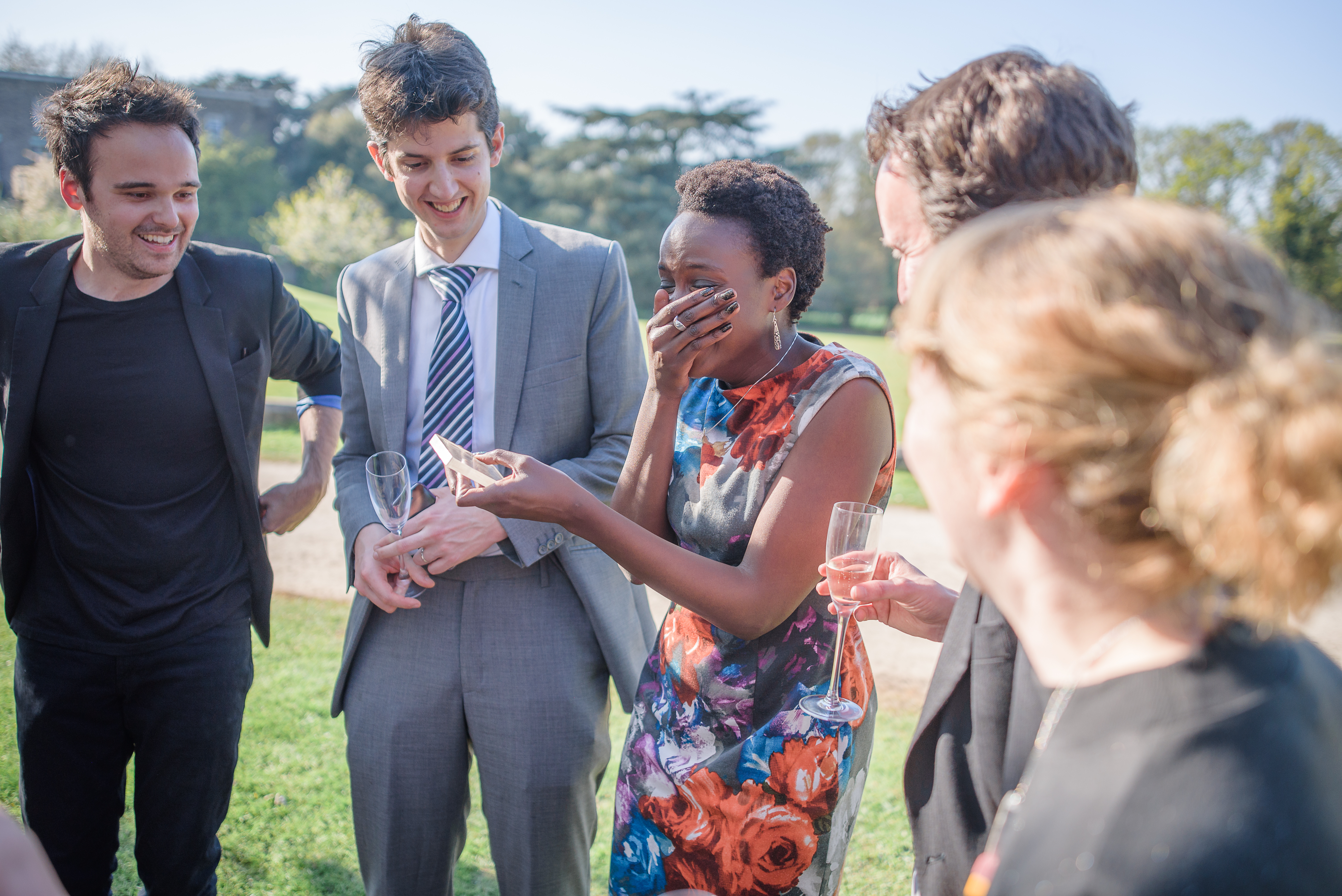 Outdoor wedding magic reactions